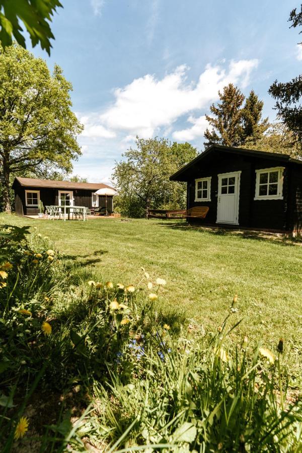 Wunderschoenes Chalet Mit Gaestehaus In Der Natur Mit Fass-Sauna Sangerhausen Dış mekan fotoğraf